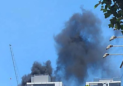 대구역 인근 아파트 신축 공사장 화재