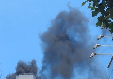 대구역 인근 아파트 신축 공사장 화재