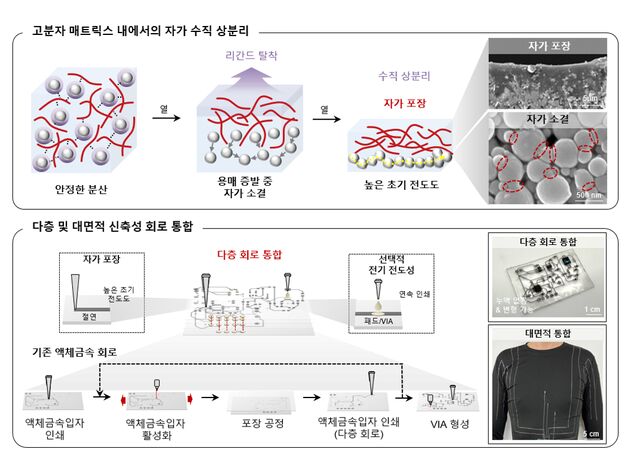 부산대·서울대 공동연구팀, 고무처럼 늘어나는 신축성 회로 기술 개발