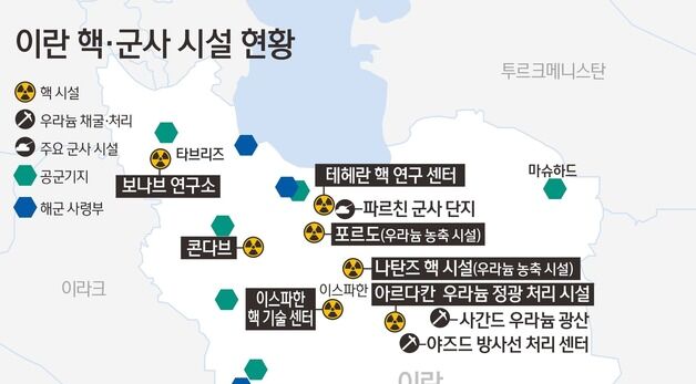 [그래픽] 이란 핵·군사 시설 현황