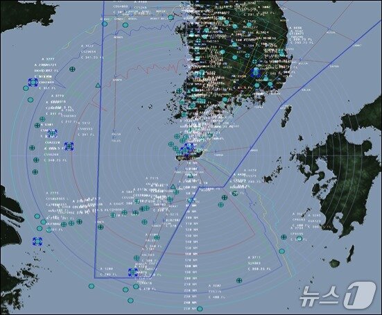 본문 이미지 - 제주남단 공역&#40;한국공항공사 제공.재판매 및 DB금지&#41; / 뉴스1