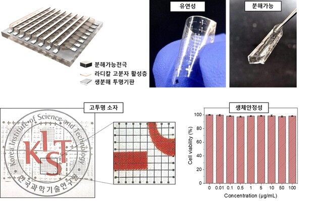 KIST 연구진, 고성능인데 물에도 녹는 메모리 소자 개발