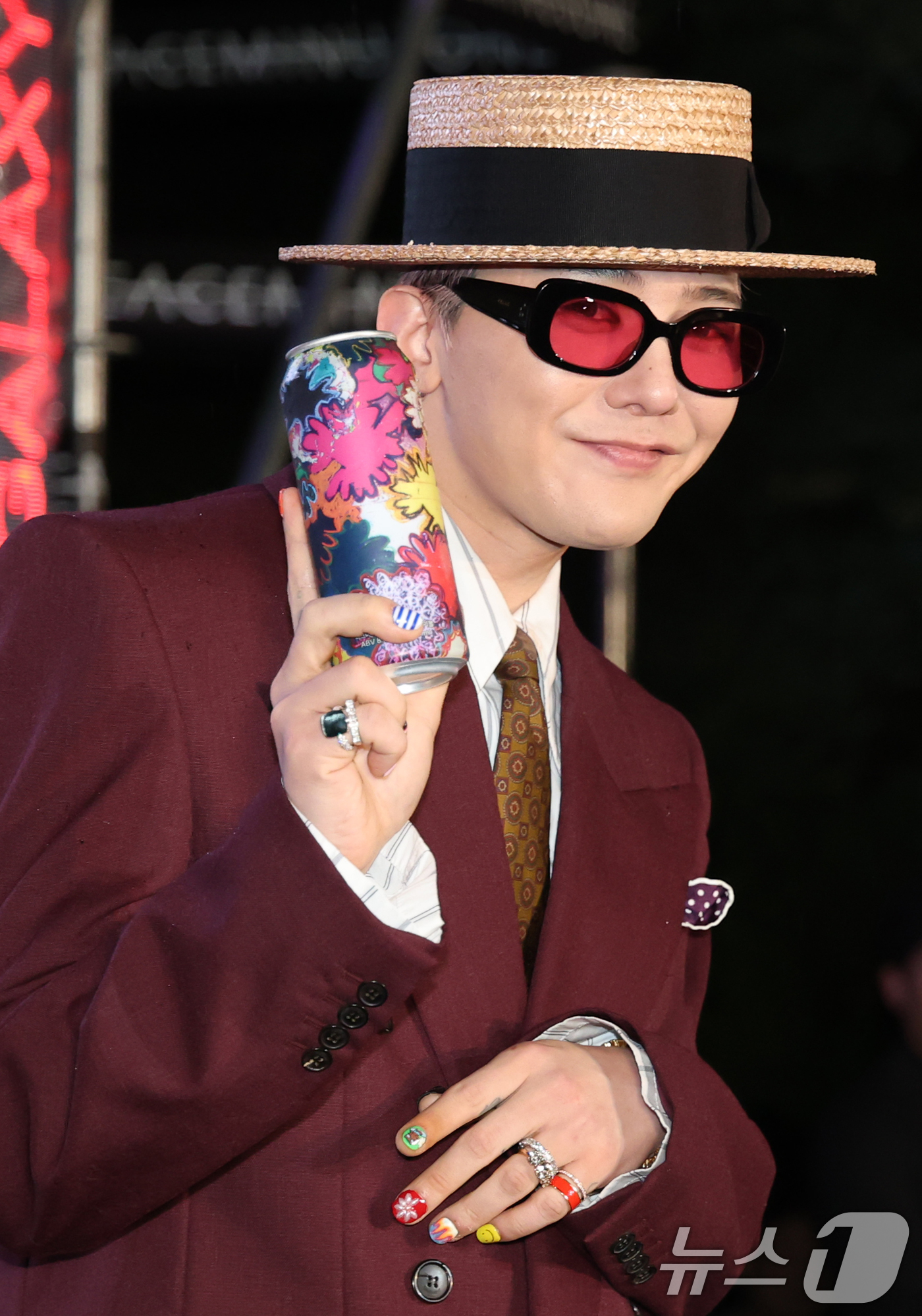 (서울=뉴스1) 권현진 기자 = 빅뱅 지드래곤(GD,권지용)이 13일 오후 서울 용산구 그랜드 하얏트 서울 호텔에서 열린 '피스마이너스원 프리미엄 하이볼 론칭 파티-더 시그널(TH …