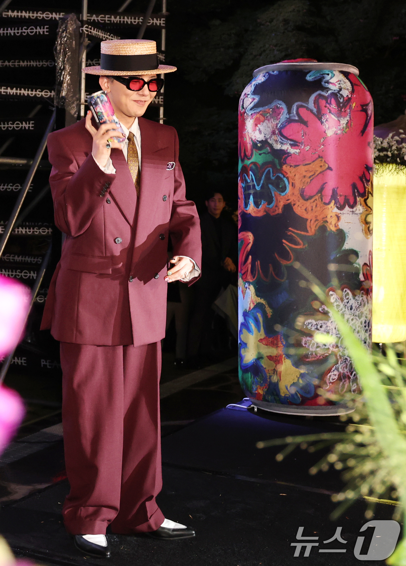 (서울=뉴스1) 권현진 기자 = 빅뱅 지드래곤(GD,권지용)이 13일 오후 서울 용산구 그랜드 하얏트 서울 호텔에서 열린 '피스마이너스원 프리미엄 하이볼 론칭 파티-더 시그널(TH …