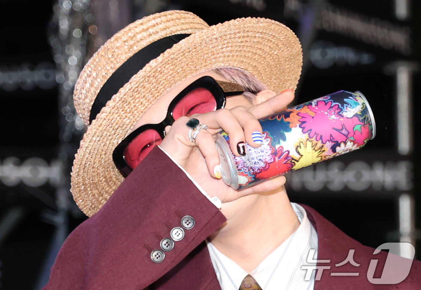 (서울=뉴스1) 권현진 기자 = 빅뱅 지드래곤(GD,권지용)이 13일 오후 서울 용산구 그랜드 하얏트 서울 호텔에서 열린 '피스마이너스원 프리미엄 하이볼 론칭 파티-더 시그널(TH …