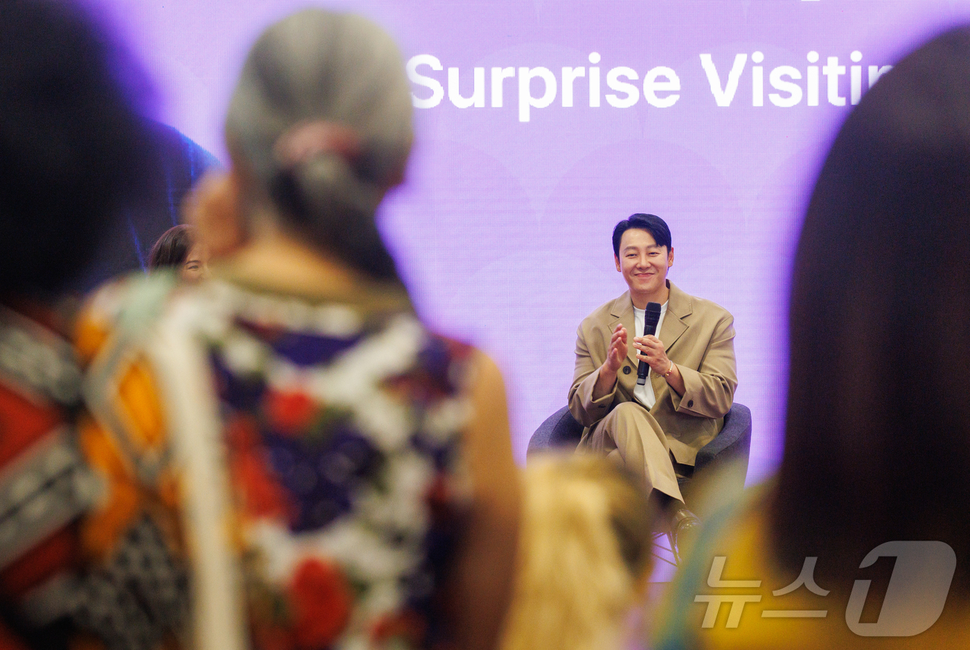 (파리=뉴스1) 이준성 기자 = '2025 코리아 엑스포 파리(Korea Expo Paris 2025)' 개막일인 13일(현지시간), 박람회가 열리고 있는 프랑스 파리 '포르트 드 …