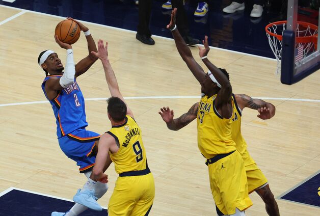 NBA 오클라호마시티, 인디애나 제압…파이널 2승 2패 팽팽