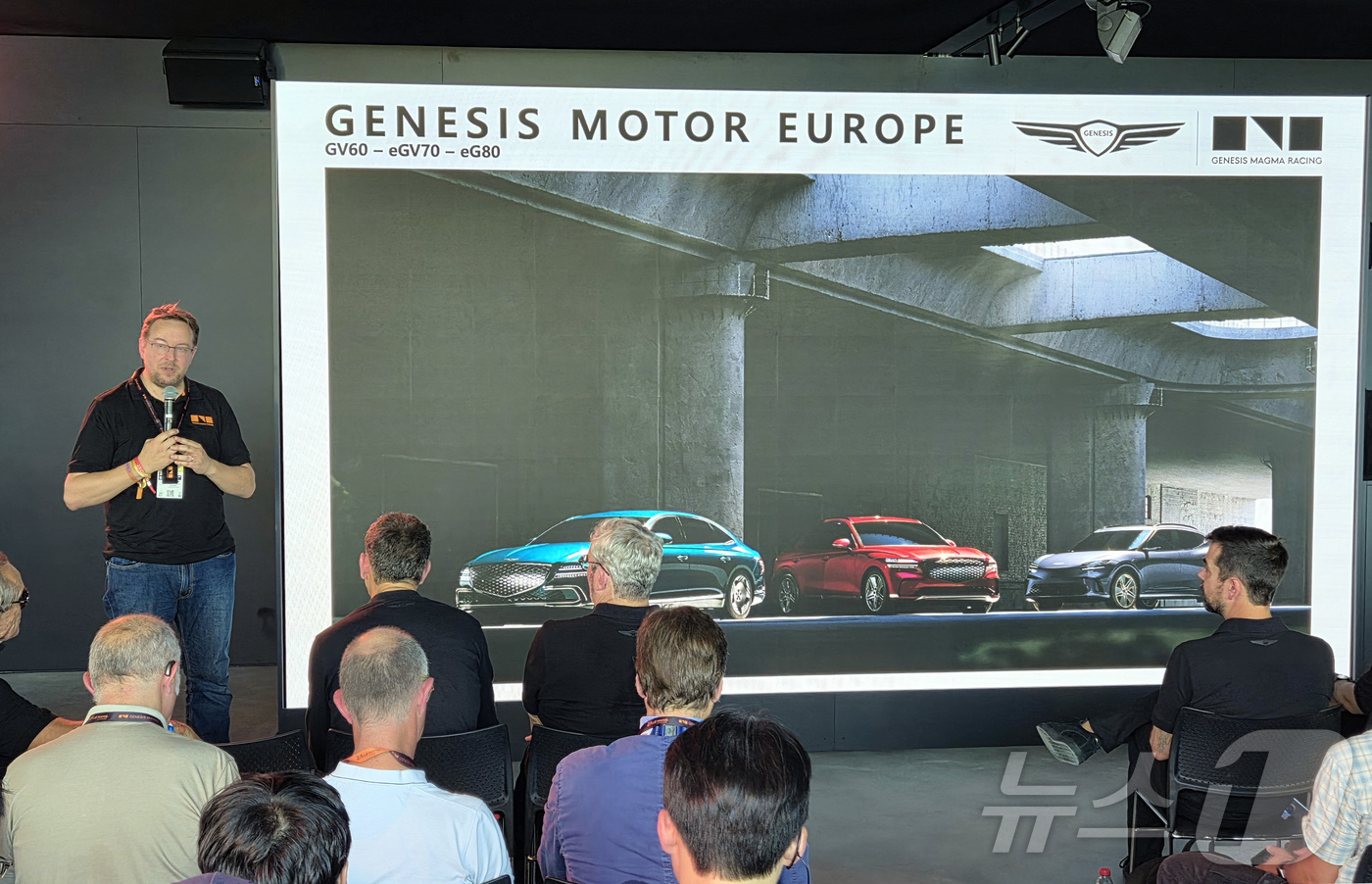 (서울=뉴스1) = 제네시스가 지난 13일(현지시간) 프랑스 르망에서 열린 르망 24시에서 프랑스·스페인·이탈리아·네덜란드 럭셔리 자동차 시장에 진출한다고 발표했다고 15일 밝혔다 …