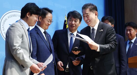 화기애애한 與 원내대표단