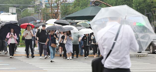 부슬비 내리는 출근길
