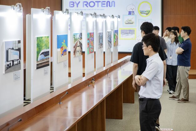 현대로템, '장애인 미술작가 전시회' 개최…경제적 자립 지원