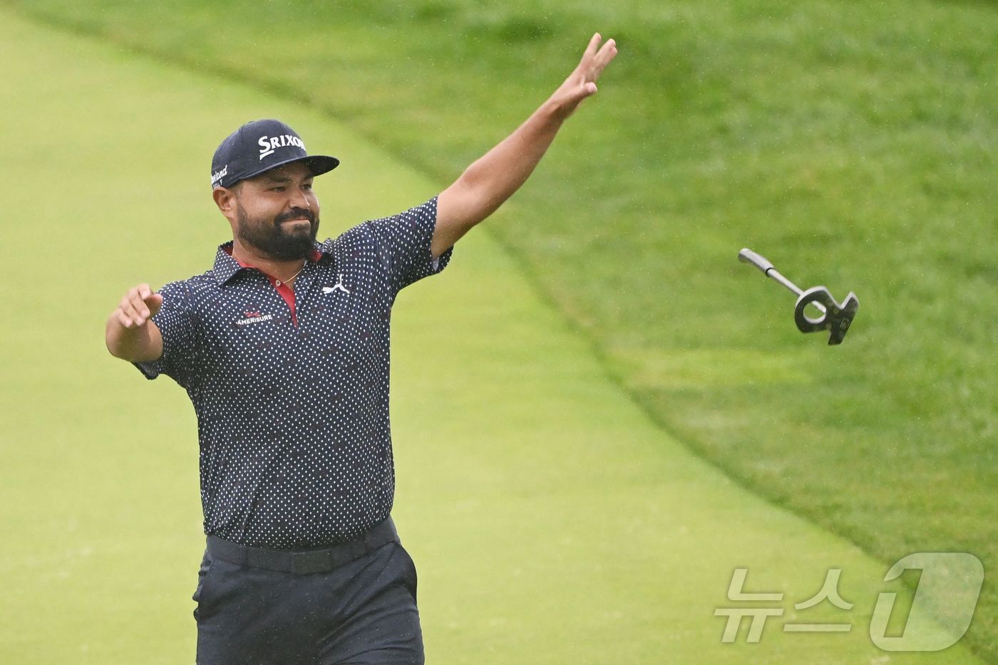 본문 이미지 - 제125회 US 오픈에서 우승을 차지한 J.J. 스폰(미국). ⓒ AFP=뉴스1