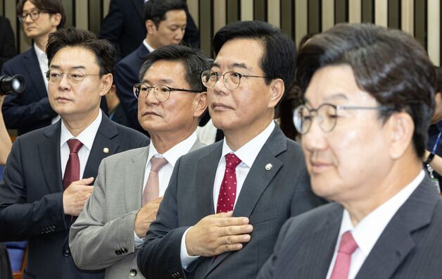 국힘 원내대표 후보 3인3색…"당 혁신" "중도 통합" "무계파 단합"