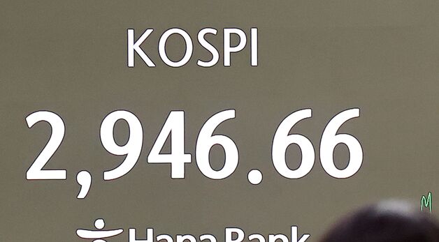 코스피 지수, 하루만에 반등 3년5개월만 2,940대