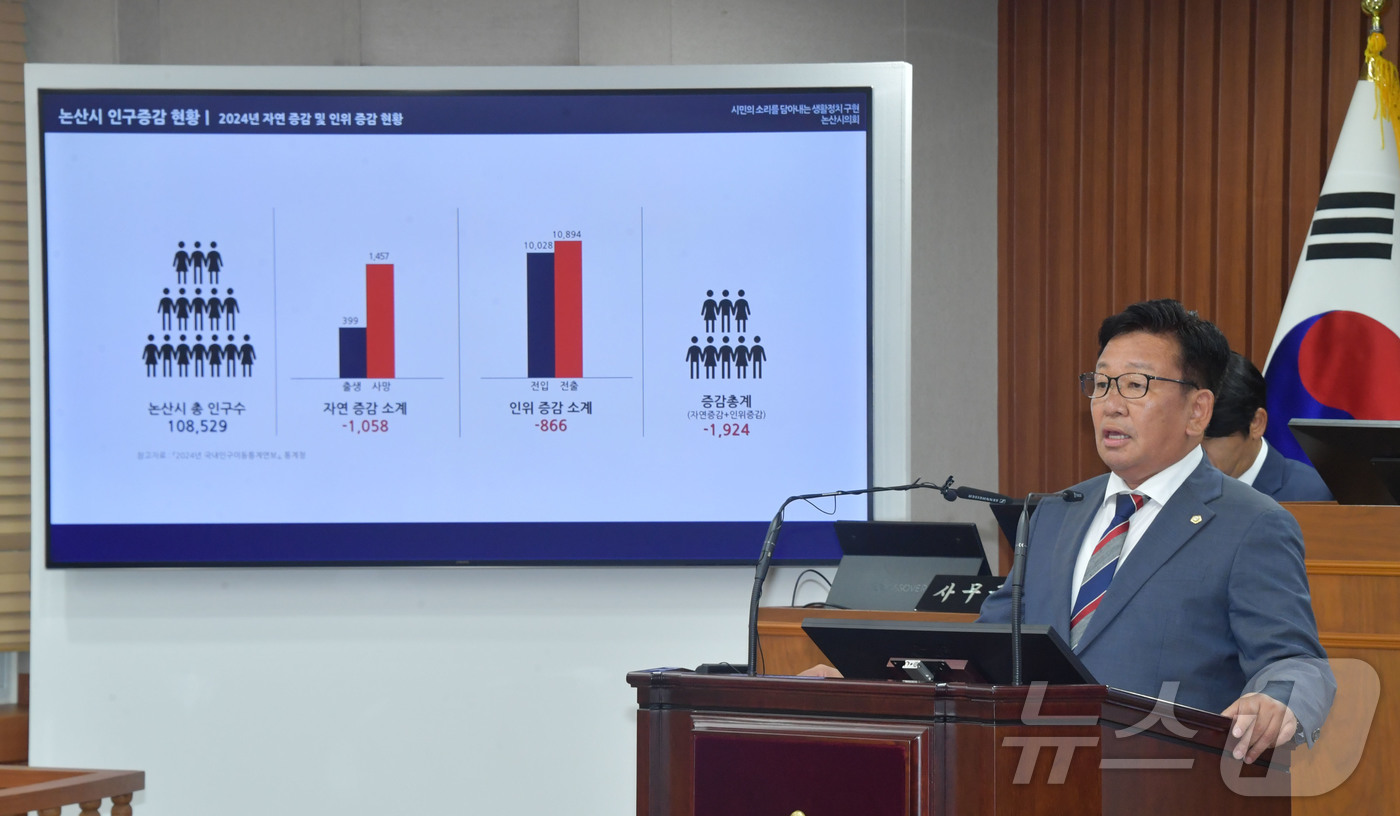 (논산=뉴스1) 이동원 기자 = 논산시의회(의장 조용훈)가 16일 오전 제1차 본회의를 시작으로 30일까지 15일간 제264회 제1차 정례회 의사일정에 돌입했다. 서승필 의원이 시 …