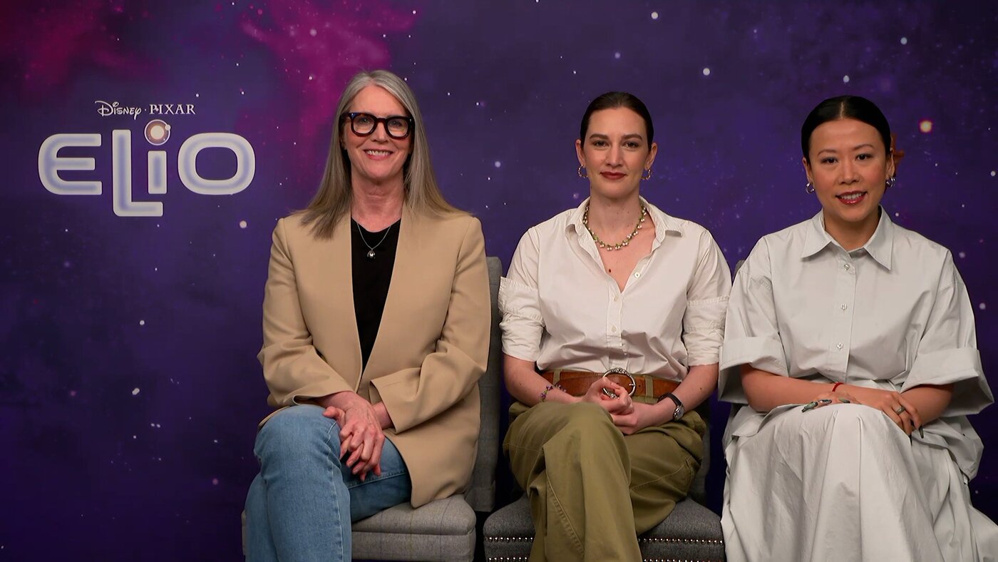 본문 이미지 - 메리 앨리스 드럼 프로듀서, 매들린 샤라피안 감독, 도미 시 감독(왼쪽부터) / 월트디즈니컴퍼니코리아