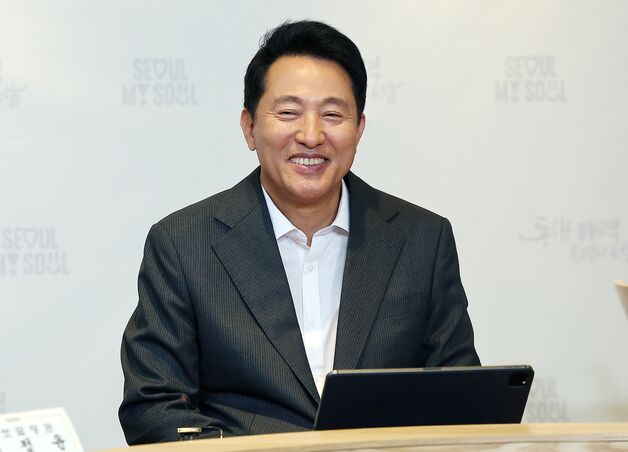 [동정] 오세훈, 화재 대비 시청사 소방훈련 참여