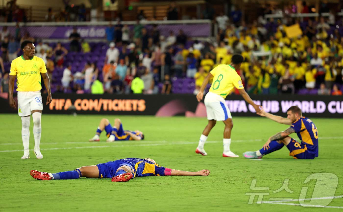 본문 이미지 - 클럽 월드컵 첫 경기에서 패배한 울산 HD. ⓒ AFP=뉴스1