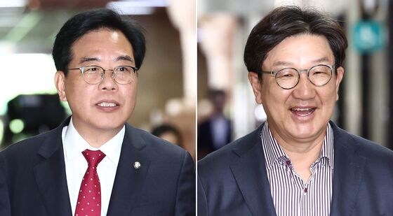중진 간담회 참석하는 전·현 원내대표