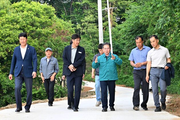 대구 군위군, 효령면 중구2리 '30년 숙원' 우회도로 개통