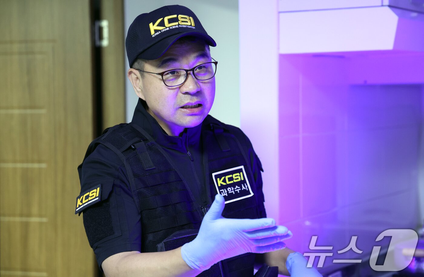 본문 이미지 - 한경진 서울경찰청 과학수사대장이 2일 서울 종로구 서울경찰청 과학수사대 현장실습장에서 뉴스1과 인터뷰를 하고 있다. ⓒ News1 김명섭 기자