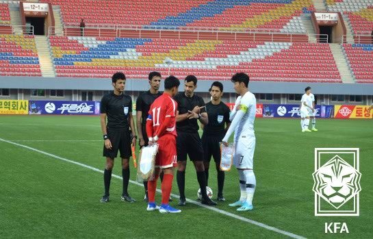 본문 이미지 - 2019년 평양 원정에서 손흥민. &#40;대한축구협회 제공&#41;