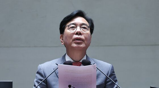 김민석 후보자 관련 규탄 발언하는 송언석 원내대표