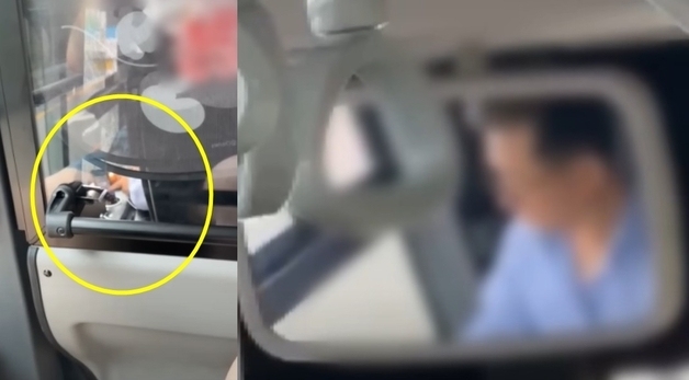 유튜브에 한눈 팔린 버스기사…폰 보며 한손 운전