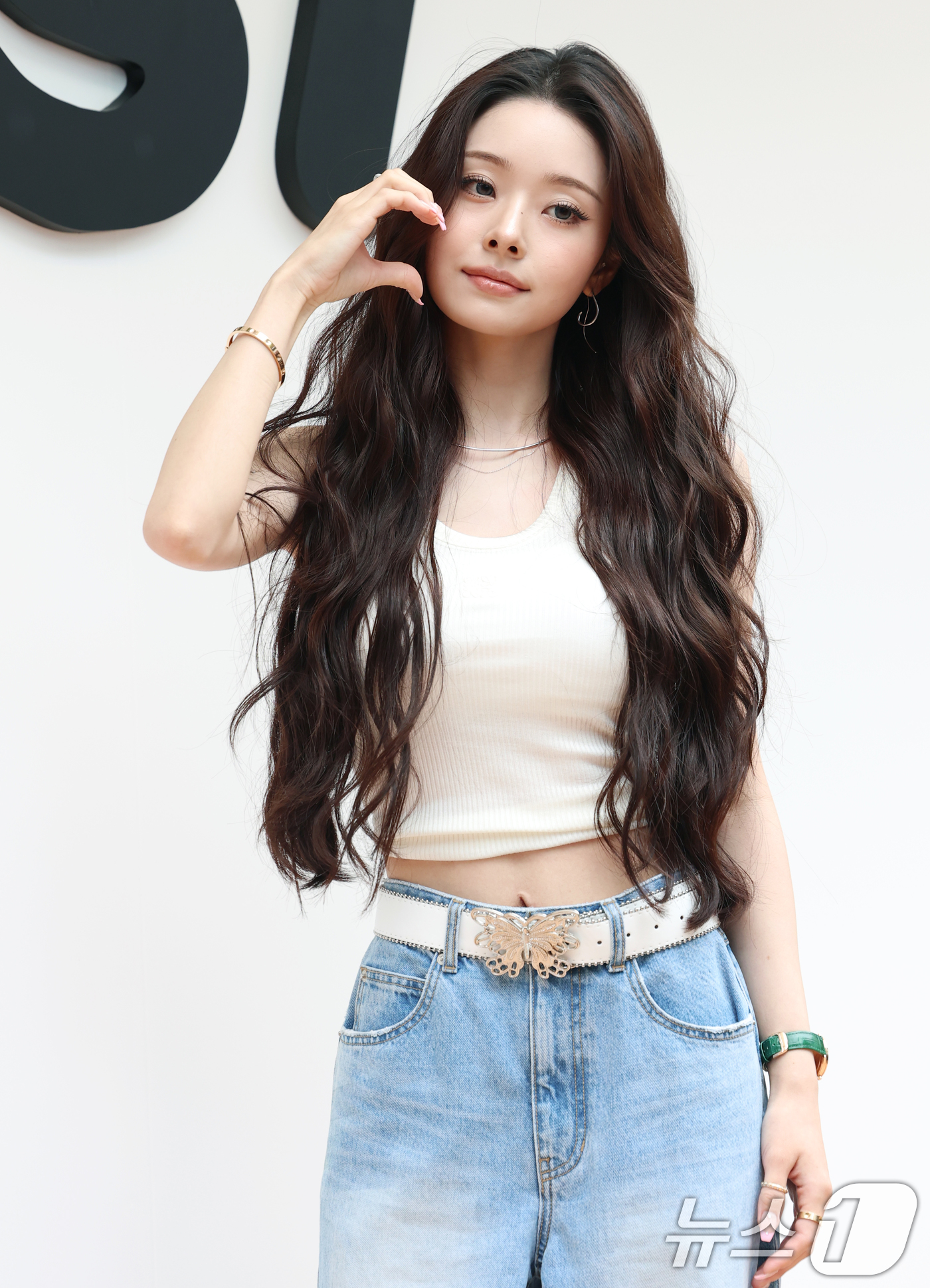 (서울=뉴스1) 권현진 기자 = 방송인 프리지아가 20일 오후 서울 강남구 꼴라보하우스 도산에서 열린 프리미엄 가전 브랜드 샤크닌자의 팝업 포토세션에 참석해 포즈를 취하고 있다. …