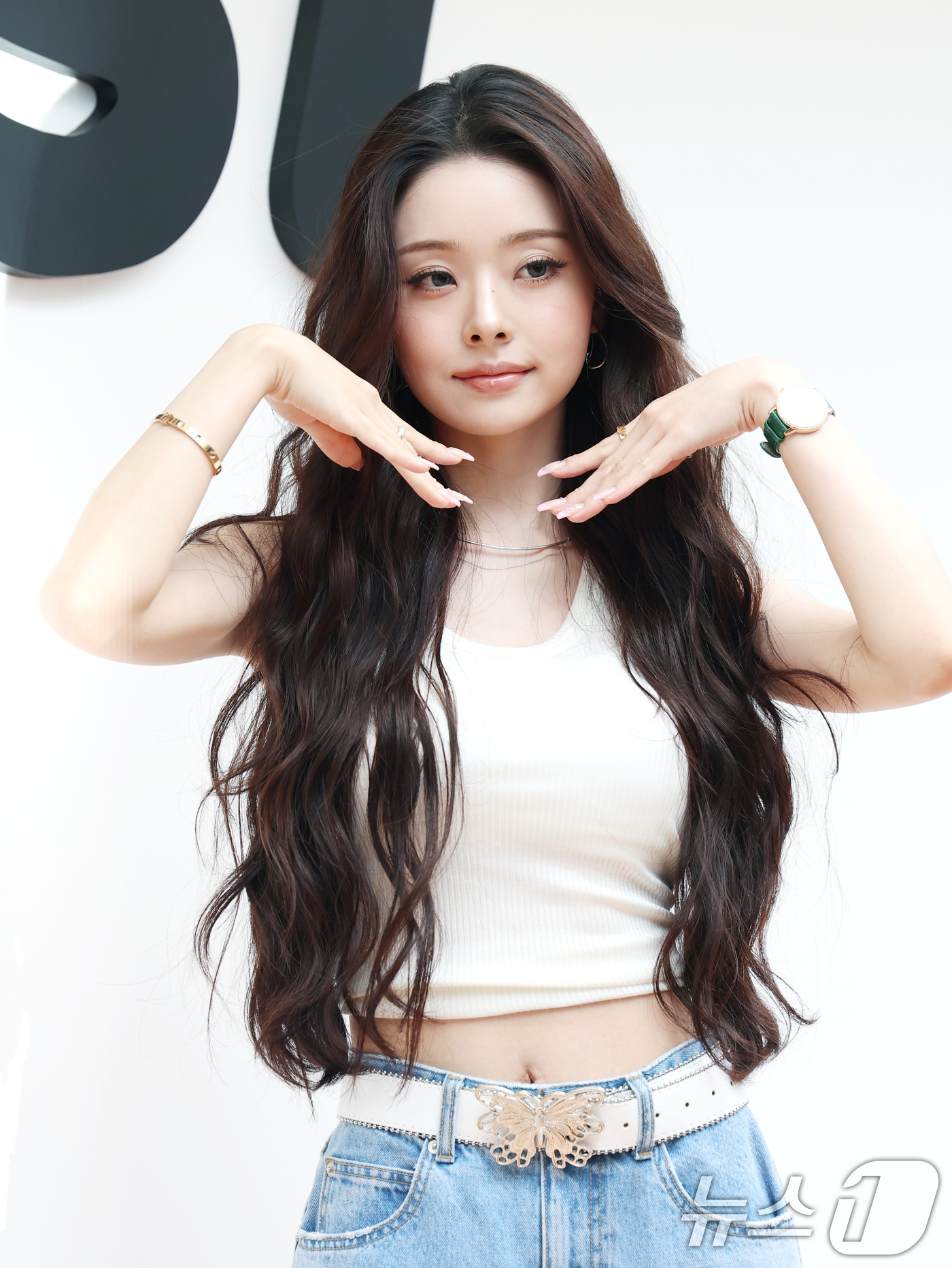 (서울=뉴스1) 권현진 기자 = 방송인 프리지아가 20일 오후 서울 강남구 꼴라보하우스 도산에서 열린 프리미엄 가전 브랜드 샤크닌자의 팝업 포토세션에 참석해 포즈를 취하고 있다. …