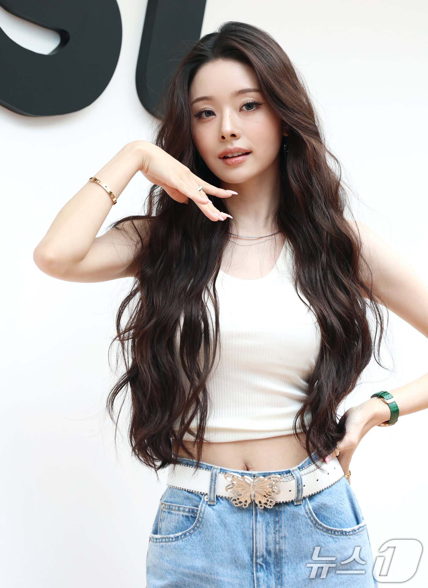 (서울=뉴스1) 권현진 기자 = 방송인 프리지아가 20일 오후 서울 강남구 꼴라보하우스 도산에서 열린 프리미엄 가전 브랜드 샤크닌자의 팝업 포토세션에 참석해 포즈를 취하고 있다. …