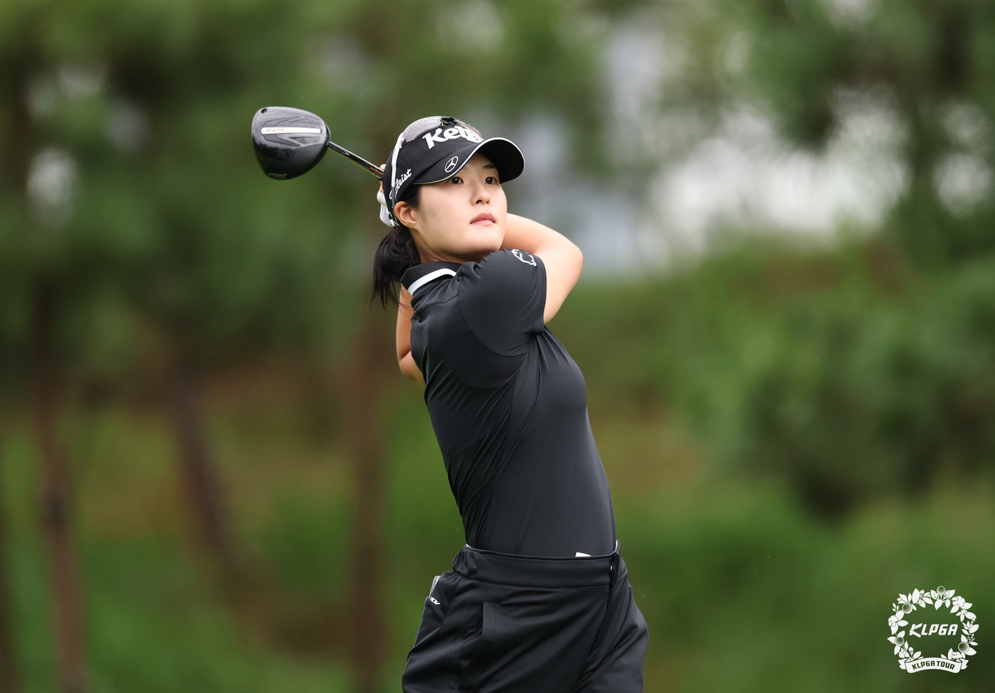 (서울=뉴스1) = 김민별이 20일 경기 안산 대부도에 위치한 더헤븐CC에서 열린 '더헤븐 마스터즈' 1라운드 1번 홀에서 티샷을 하고 있다. (KLPGA 제공. 재판매 및 DB …