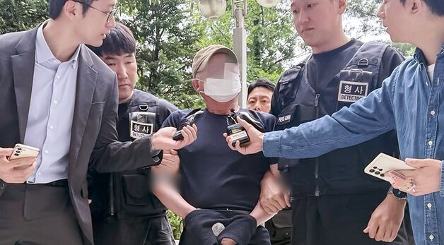 아내 살해 혐의 60대 남성 영장심사 출석
