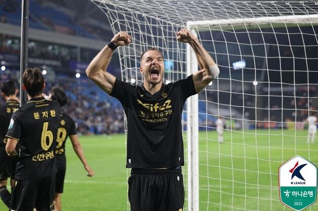 K리그2 선두 인천, 화성 2-0 제압…2위 수원과 승점 13 차