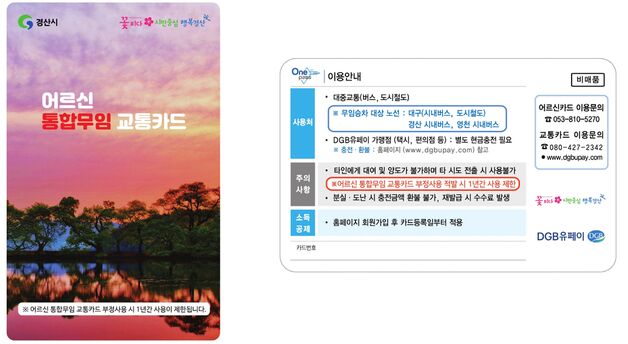 경북 7월1일부터 70세 이상 시내버스 무료…43만7888명 혜택