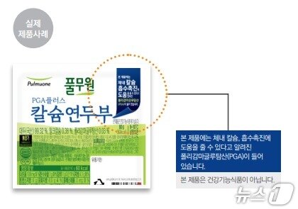 본문 이미지 - 기능성 표시식품 구분 방법.  &#40;한국식품클러스터진흥원 제공&#41;.  ⓒ News1