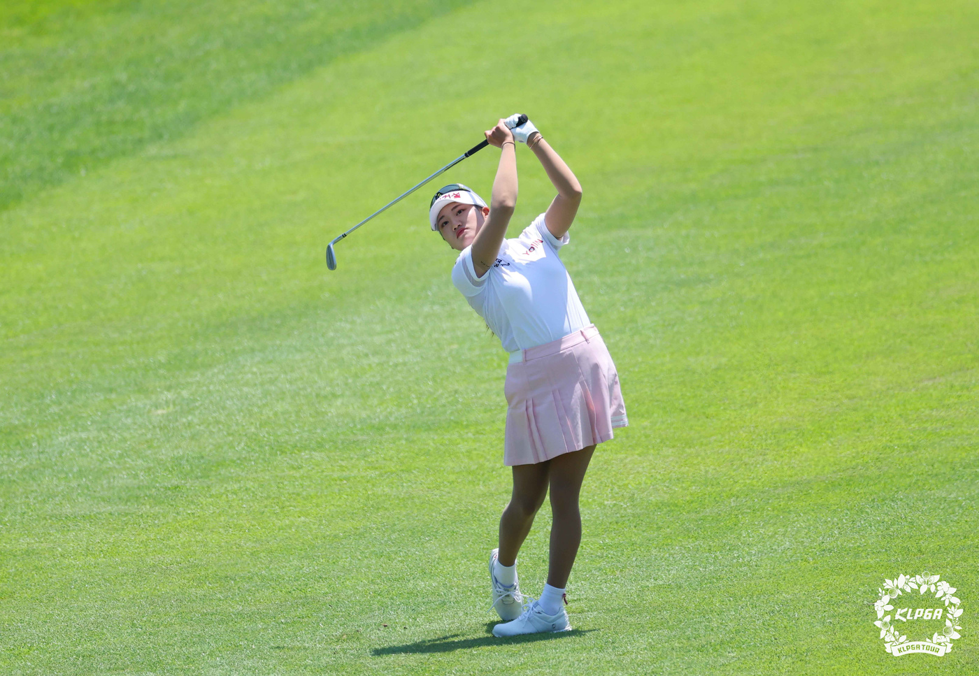 (서울=뉴스1) = 22일 경기 안산 대부도 더헤븐CC에서 열린 '더헤븐 마스터즈' FR, 노승희가 1번홀 아이언샷을 치고 있다. (KLPGA 제공. 재판매 및 DB 금지) 202 …