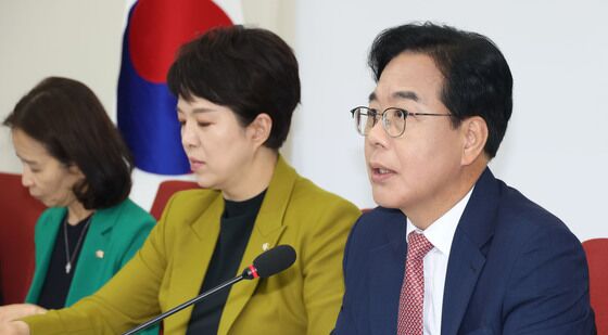 송언석 원내대표, 대통령·여야 지도부 오찬 관련 기자간담회