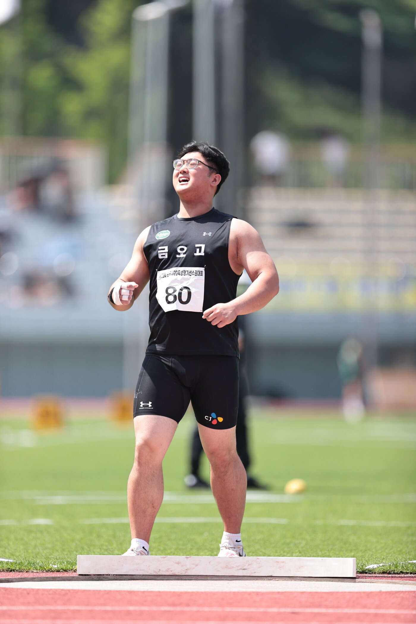 본문 이미지 - 포환던지기 박시훈.(대한육상연맹 제공)