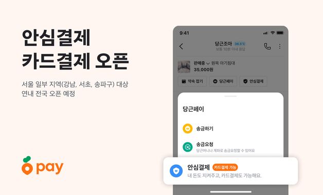 당근페이, 안심 결제에 카드 결제 기능 시범 도입