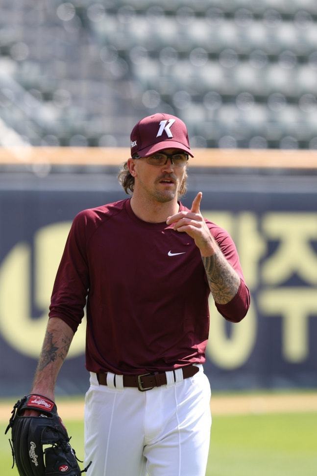 본문 이미지 - 키움 새 외국인 투수 웰스.&#40;키움 히어로즈 제공&#41;