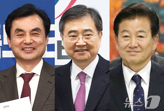 본문 이미지 - 이재명 대통령이 23일 첫 장관 인선을 단행했다. 사진은 안규백 국방부·조현 외교부·정동영 통일부 장관 후보자(왼쪽 부터) 2025.6.23/뉴스1 ⓒ News1