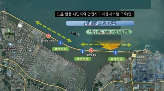 당진시, 석문방조제 야간 드론 순찰…해루질 사고 예방