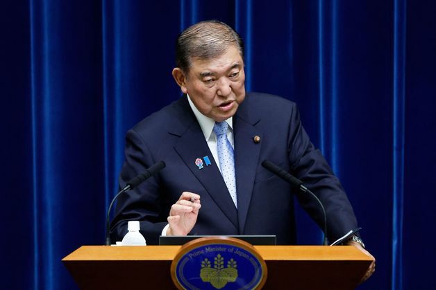 日이시바 "조기 관세합의 집착해 불리한 조건 받지 않겠다"
