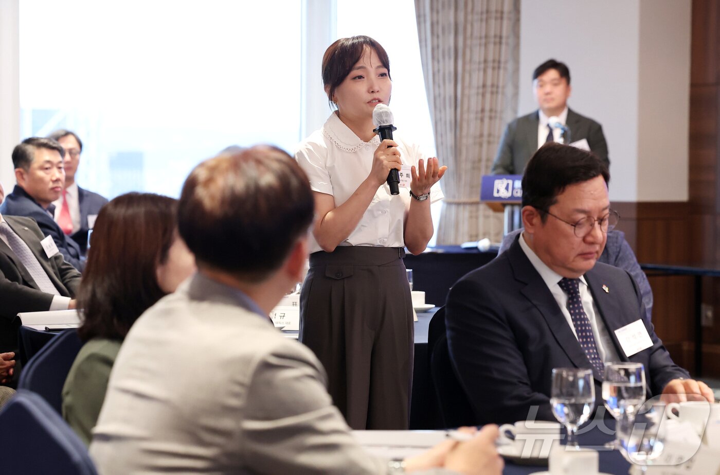 본문 이미지 - 김주희 인벤티지랩 대표가 24일 오전 서울 중구 소공동 롯데호텔에서 열린 &#39;제25회 바이오리더스클럽&#39;에서 발언하고 있다. 2025.6.24/뉴스1 ⓒ News1 김성진 기자