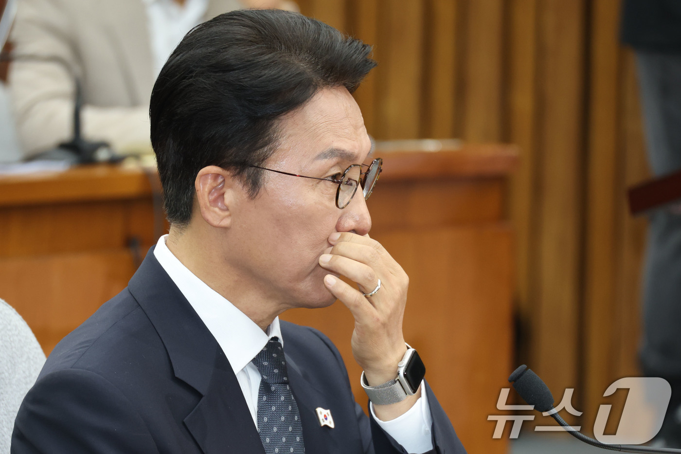 (서울=뉴스1) 이광호 기자 = 김민석 국무총리 후보자가 24일 오전 서울 여의도 국회에서 열린 인사청문회에 출석해 있다. 2025.6.24/뉴스1