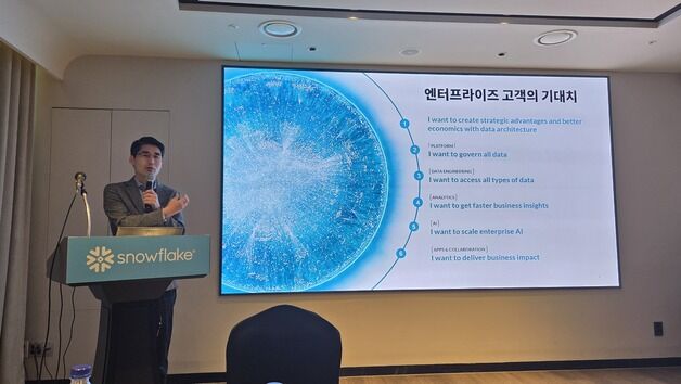 "코딩 몰라도 AI 분석" 스노우플레이크 AI·데이터 생태계 확대