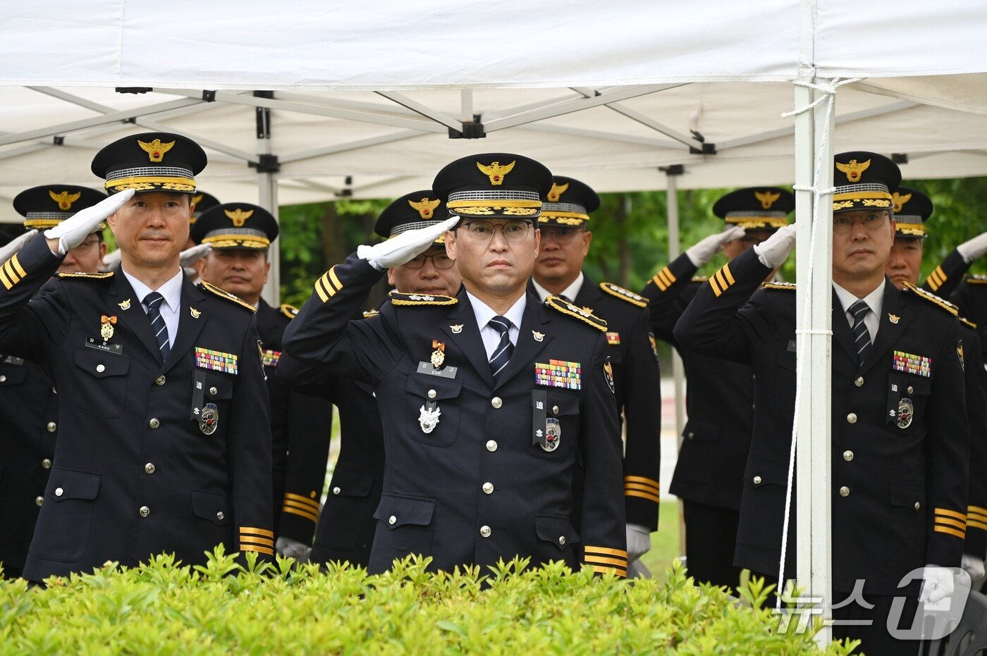 본문 이미지 - 춘천내평전투 호국영웅 추념식.(강원경찰청 제공. 재판매 및 DB금지)/뉴스1