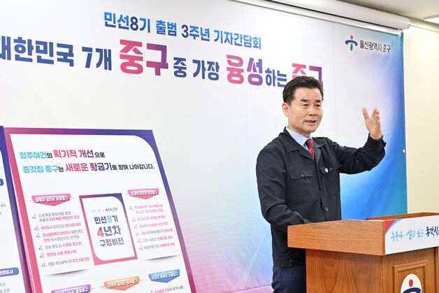 김영길 울산중구청장 "4.5일 근무제 시행·혁신도시 내 복합단지 조성"