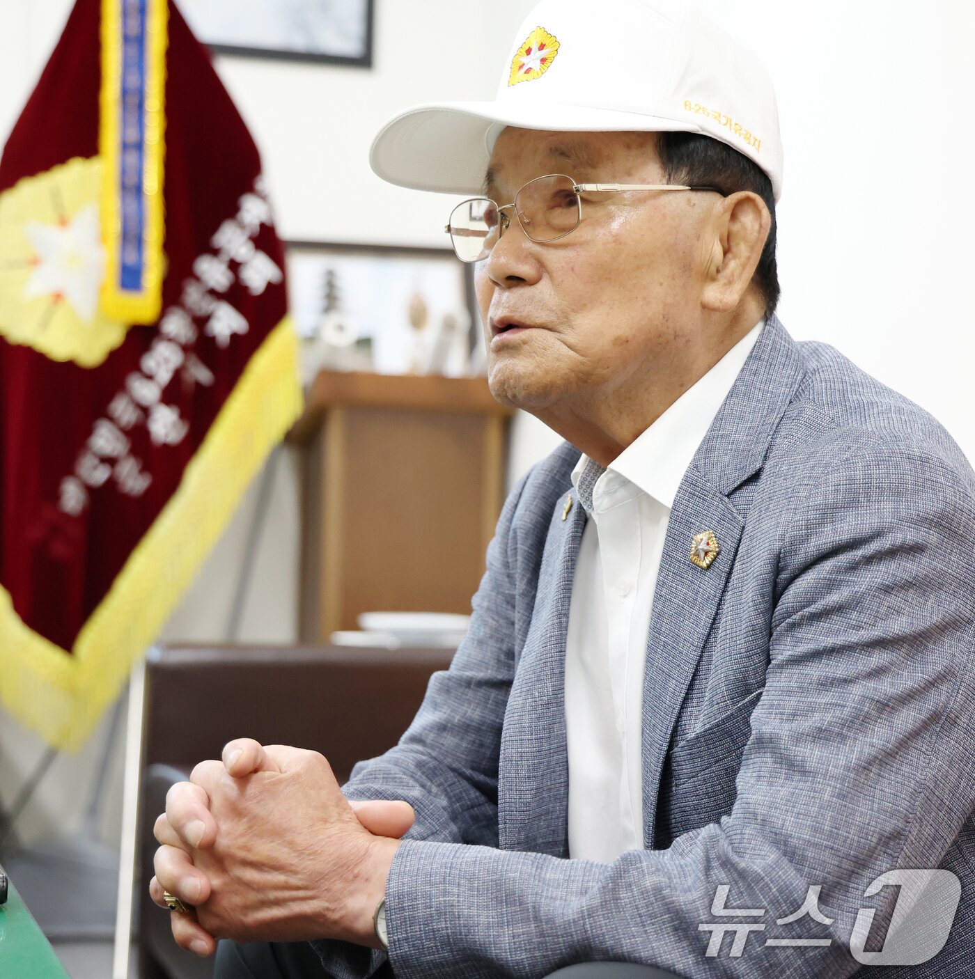 본문 이미지 - 6.25 참전유공자회 군산시지회장 이순성 옹. 2025.6.24/뉴스1 ⓒ News1 유경석 기자